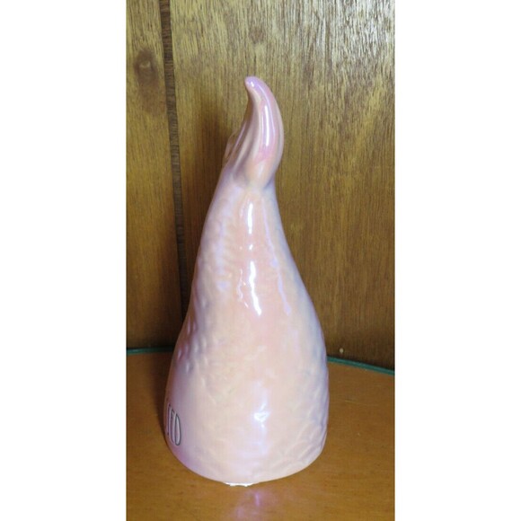 RAE DUNN Pink Iridescent Ceramic Mermaid Tail Beach Coastal Decor - Picture 2 of 8